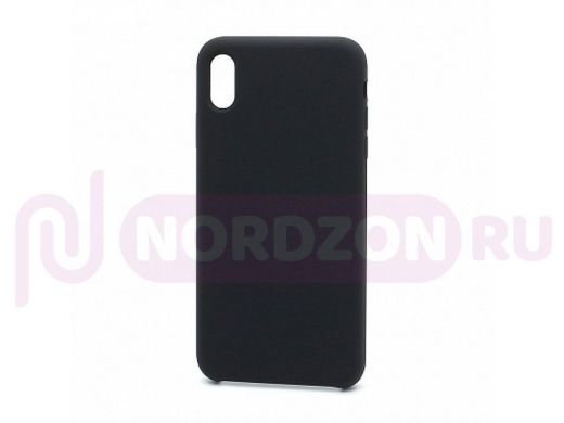 Чехол iPhone 7/8 Plus, Silicone Case, покрытие Soft touch, без лого, 018, чёрный