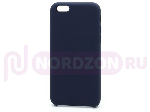 Чехол iPhone 7/8 Plus, Silicone Case, покрытие Soft touch, без лого, полная защита, 008, тёмно синий