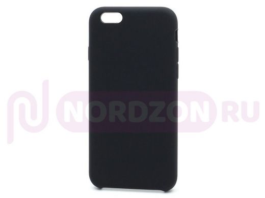 Чехол iPhone 7/8 Plus, Silicone Case, покрытие Soft touch, без лого, полная защита, 018, чёрный