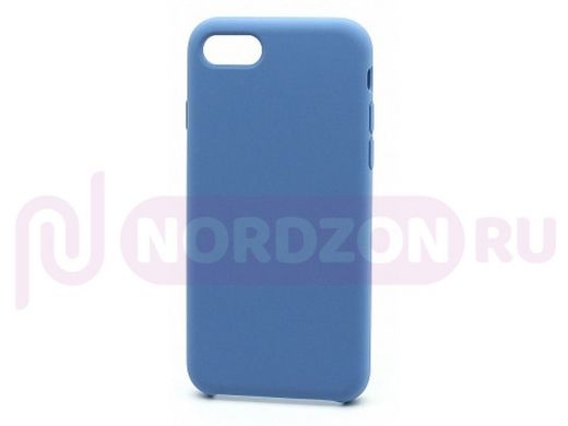 Чехол iPhone XR, Silicone Case, покрытие Soft touch, без лого, полная защита, 024, синий