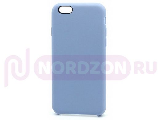 Чехол iPhone XS Max, Silicone Case, покрытие Soft touch, без лого, полная защита, 005, голубой
