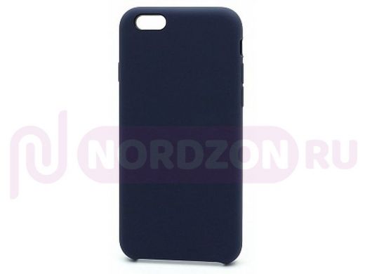Чехол iPhone XS Max, Silicone Case, покрытие Soft touch, без лого, полная защита, 008, тёмно синий
