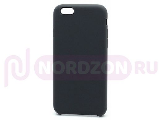 Чехол iPhone XS Max, Silicone Case, покрытие Soft touch, без лого, полная защита, 015, графитовый