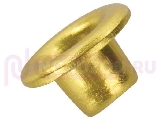 Люверсы BRAUBERG, КОМПЛЕКТ 250 шт., внутренний диаметр 4,8 мм, длина 4,6 мм, золотистые
