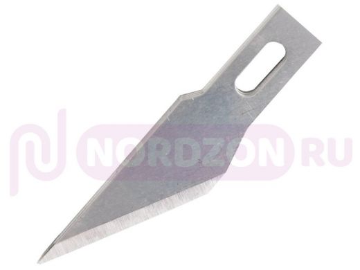 Лезвия для макетных ножей "BR 71571" (скальпелей) 8 мм, КОМПЛЕКТ 5 шт., блистер