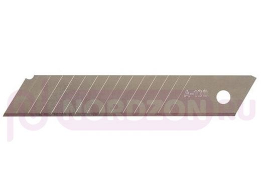 Лезвия для ножей 18 мм КОМПЛЕКТ 10 ШТ, толщина лезвия 0,38 мм, в пластиковом пенале, STAFF
