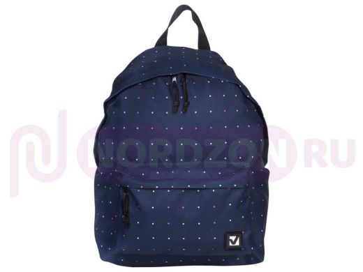 Рюкзак BRAUBERG универсальный, сити-формат, темно-синий, Полночь, 20 литров, 41*32*14 см