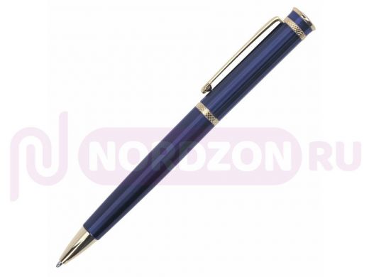 Ручка бизнес-класса шариковая BRAUBERG Perfect Blue, корп.синий, узел 1мм, линия 0,7мм, синяя