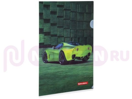 Папка-уголок BRAUBERG "Sport Car", А4, 150 мкм, цветная печать