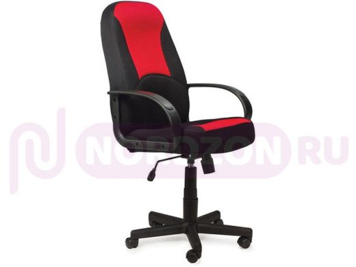 Кресло офисное BRABIX City EX-512, ткань черная/красная TW