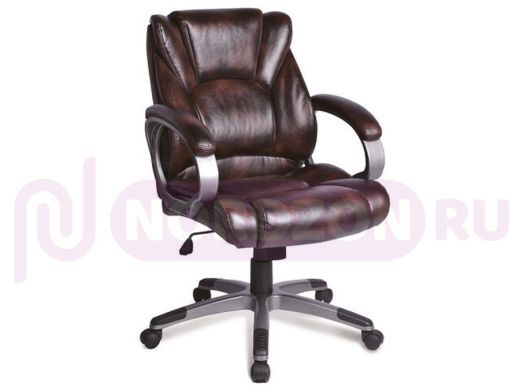 Кресло офисное BRABIX Eldorado EX-504, экокожа, коричневое