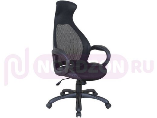Кресло офисное BRABIX PREMIUM Genesis EX-517, пластик черный, ткань/экокожа/сетка черная