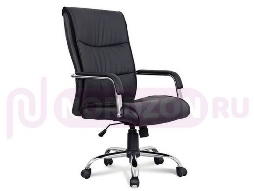 Кресло офисное BRABIX Space EX-508, экокожа, хром, черное