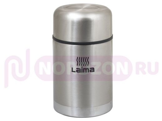 Термос ЛАЙМА универсальный с широким горлом, 0,8 л, нержавеющая сталь