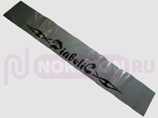наклейка Светофильтр "Diabolic" наружная, (цвет черный), 20х130 см, серый фон