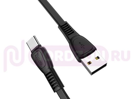 Шнур USB / Type-C HOCO X40, 3A, Noah, (100см), чёрный