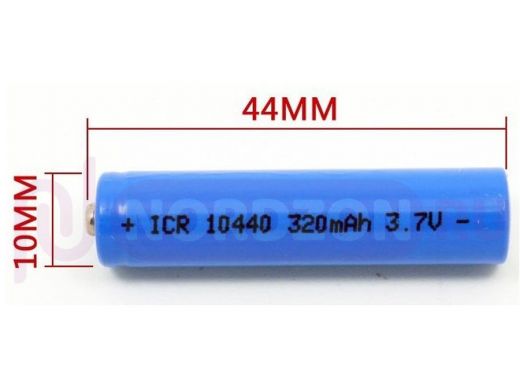 Аккумулятор ICR 10440 3.7 В , 350 мАч Li-ion