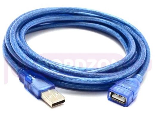 Кабель-удлинитель USB AM/AF  5м синий.