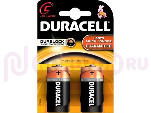 Батарейка (элемент питания) LR14  Duracell MN 1400 (в блистере :2шт, в коробке: 20шт)  (цена за шт)