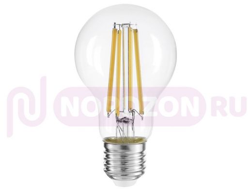Светодиодная лампа A60 Е27 12W 3000K  JazzWay PLED OMNI CL1320Lm 230/50 стекло,нитевый излучатель