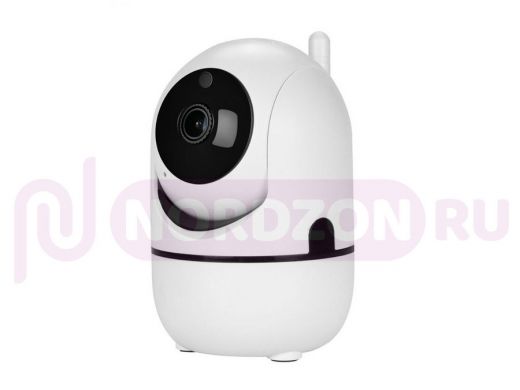 IP видеокамера беспроводная 2Mp с Wi-Fi поворотная  "ABBIKUS-51" белая камера IP,WI-FI со смартфоном