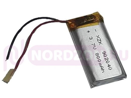 Аккумулятор Li-pol с выводами 902040 3,7 В., 800мАч