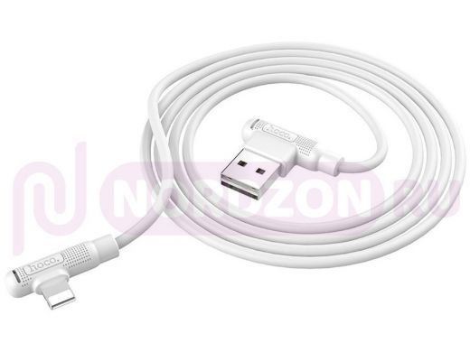 Шнур USB / Lightning (iPhone) Hoco X46 (100см), белый, USB 2.4A