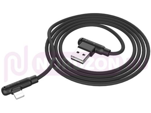 Шнур USB / Lightning (iPhone) Hoco X46 (100см), чёрный, USB 2.4A