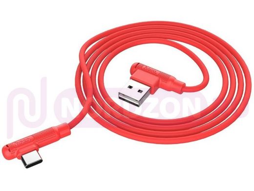 Шнур USB / Type-C HOCO X46 USB 3A  Красный (TYPE C) 1м