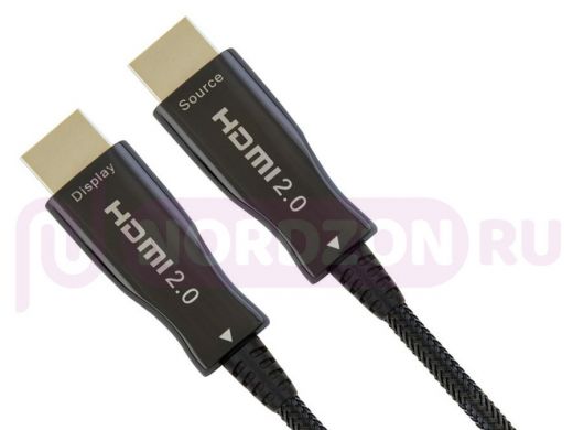 Шнур  HDMI / HDMI100м  Cablexpert AOC Premium Series активный оптич. кабель HDMI, 100м, v2.0,19M/19M