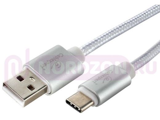 Шнур USB / Type-C Cablexpert CC-U-USBC02S-1.8M, AM/TypeC,серия Ultra,длина 1.8м,серебристый,блистер