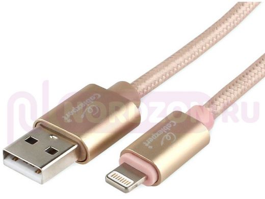 Шнур USB / Lightning (iPhone) Cablexpert CC-U-APUSB01Gd-3M золотой