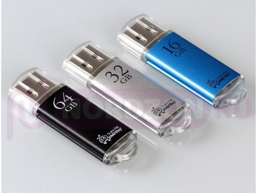 Накопитель USB  32GB  Smartbuy  V-Cut Silver