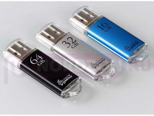 Накопитель USB  64GB  Smartbuy  V-Cut Silver