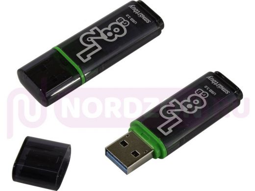 Накопитель USB 128GB  Smartbuy  Glossy Dark Grey (USB 3.0)