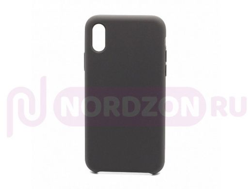 Чехол iPhone 6/6S, Silicone Case, покрытие Soft touch, без лого, 022, серый