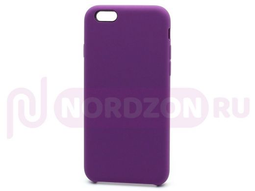 Чехол iPhone 6/6S, Silicone Case, покрытие Soft touch, без лого, 030, фиолетовый