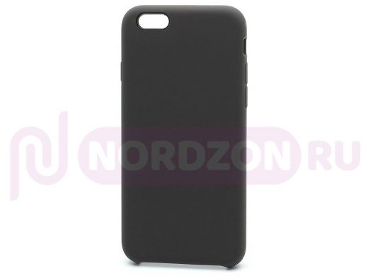 Чехол iPhone 6/6S, Silicone Case, покрытие Soft touch, без лого, полная защита, 022, тёмно серый