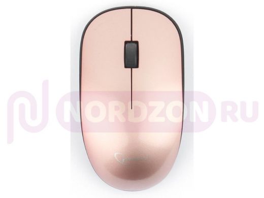 Мышь беспров. Gembird MUSW-111-RG, розовое золото, 2кн.+колесо-кнопка, 1200DPI, 2.4ГГц