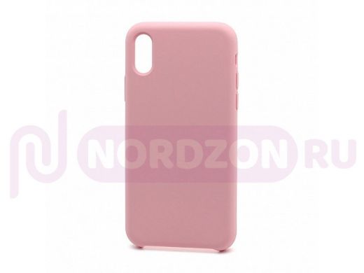 Чехол iPhone 7/8 Plus, Silicone Case, покрытие Soft touch, без лого, 006, розовый