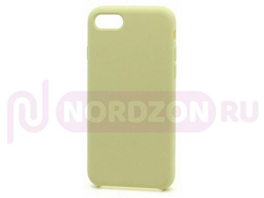Чехол iPhone 7/8 Plus, Silicone Case, покрытие Soft touch, без лого, 051, светло жёлтый