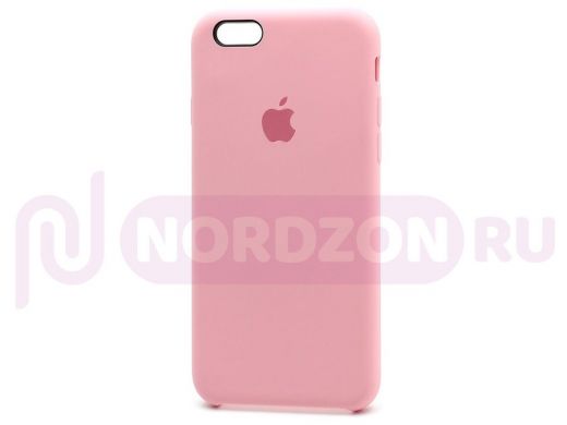 Чехол iPhone 7/8 Plus, Silicone Case, покрытие Soft touch, с лого, 006, розовый