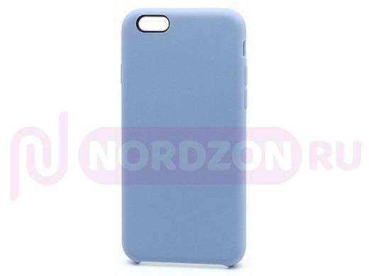 Чехол iPhone XR, Silicone Case, покрытие Soft touch, без лого, полная защита, 005, голубой