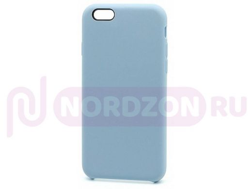 Чехол iPhone XR, Silicone Case, покрытие Soft touch, без лого, полная защита, 048,  светло голубой