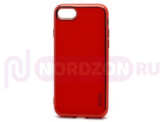 Чехол iPhone XS Max, Silicone case Onyx Clear, силикон, красный