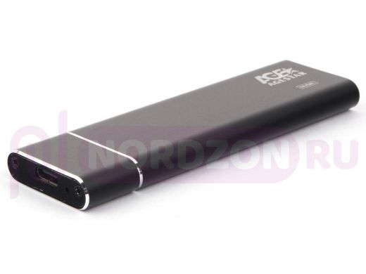 USB 3.1 Type-C  Внешний корпус M.2 NVME (M-key)  AgeStar 31UBNV5C (BLACK), алюминий, черный