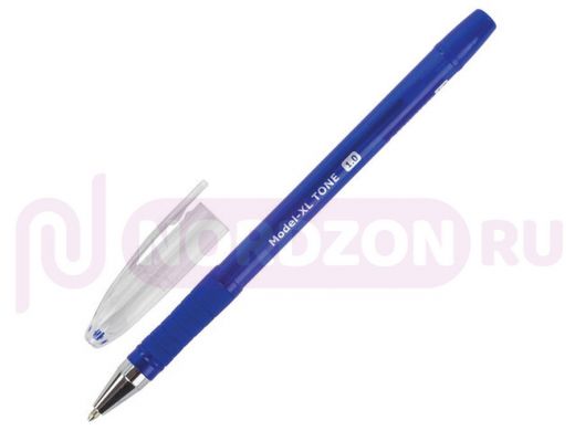 Ручка шариковая масляная с грипом BRAUBERG "Model-XL TONE", СИНЯЯ, узел 1,0 мм, линия письма 0,5 мм,