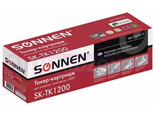 Тонер-картридж SONNEN (SK-TK1200) для KYOCERA ECOSYS P2335/M2235dn/M2735dn/M2835dw, ресурс 3000 стра