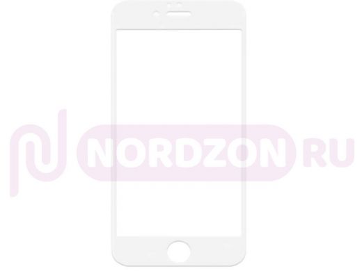 Стекло защитное iPhone  6/6S Plus, 5D Partner, белое