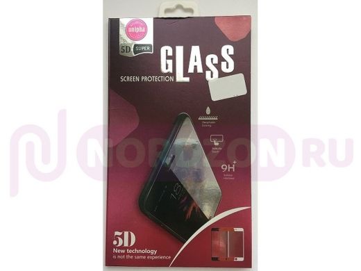 Защитное стекло Samsung A40 (2019), A405, 5D Unipha, чёрное